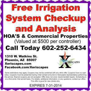 Free Irrigation System Checkup and Analysis